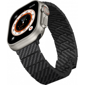 Ремешок для часов Apple Watch 38-49 Pitaka Carbon/Aramid Modern черный (black)