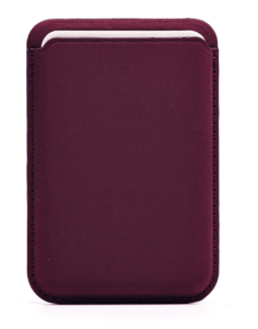 Картхолдер SafeMag lPhone футляр для карт бордовый (mulberry)