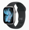 Умные Часы Apple Watch Series 11, 42 мм, алюминий серый космос, ремешок Sport Band чёрный