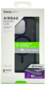 Защитный чехол iPhone 15 Pro Hoco Airbag Msafe фиолетовый (purple)