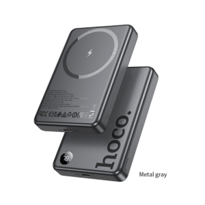 Аккумулятор портативный HOCO Q34 10000mah Magnetic серый (metal grey)