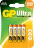 Батарейка щелочная GP LR03 Super Alkaline 24A-2UE4 BL-4/40/160