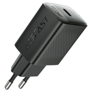 Адаптер сетевой Acefast A104 PD25W GaN (USB-C) черный (black)