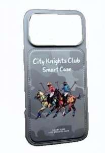 Защитный чехол iPhone 17 Pro City Knigths Club серый (gray)