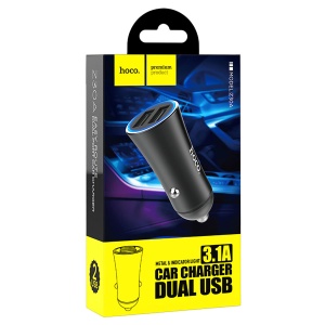 Адаптер автомобольный HOCO Z30A черный (black)