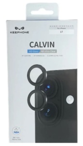 Защитное стекло для камеры iPhone 17 Keephone Capital черныйl (black)