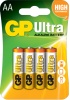 Батарейка щелочная GP LR6 ULTRA ALKALINE 15AU-2UE4 BL-4/40/160