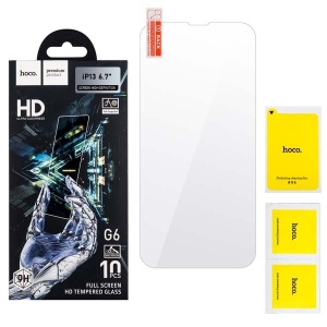 Защитное стекло - iPhone 13 Pro Max- Hoco 9Н G6 прозрачное
