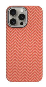 Защитный чехол iPhone 16 Pro KZDOO Keivlar M pattern красный