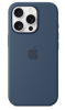 Защитный чехол iPhone 16 Pro Silicone case Msafe джинсовый (denim)