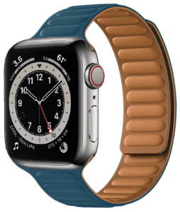 Ремешок для часов Apple Watch 38/40/41 на магнитной застежке светло-синий 