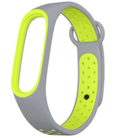 Xiaomi Mi Band 5\6 силиконовый ремешок WB07 серо-зеленый