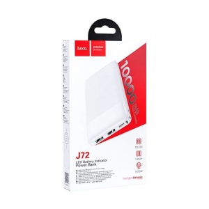 Аккумулятор портативный НОСО J72 10000 mAh белый (white)