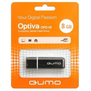 USB накопитель 8Gb Qumo Optiva OFD-01 black (черный)
