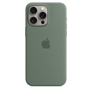 Защитный чехол iPhone 15 Pro MagSafe Silicone Case зеленый (green)