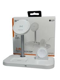 Беспроводное зарядное устройство 3 in 1 Borofon BQ29 Pro белый (white)
