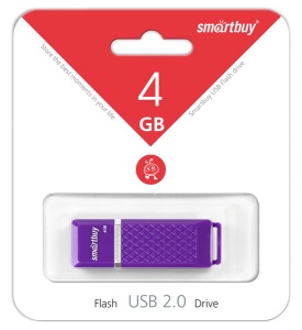 USB накопитель 4Gb Smart Buy Quartz фиолетовый (violet)