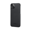 Защитный чехол iPhone 15 Pitaka Aramid Fiber черный
