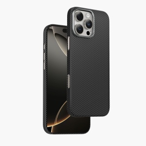 Защитный чехол iPhone 16 Pro Max Keephone Kevlar NORRA черный (black)