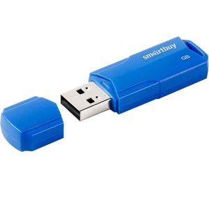 USB накопитель 8Gb Smart Buy CLUE синий (blue)