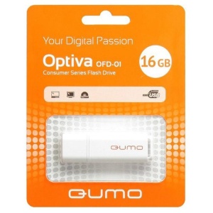 USB накопитель 16Gb Qumo Optiva OFD-01 белый (white)
