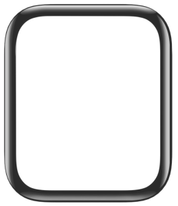 Защитное стекло - Apple Watch 41mm - 5D (black/черный)