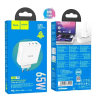 Адаптер сетевой HOCO N30 Glory PD 65W three-port(2C1A) fast charger(EU)