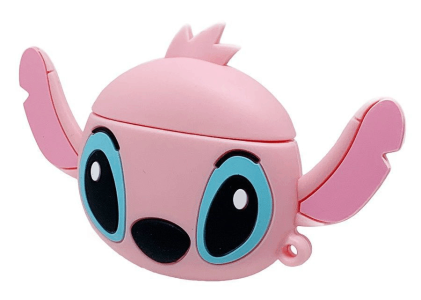 Чехол для кейса "Apple AirPods Pro Мопс стич розовый