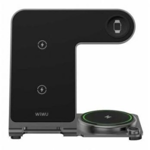 Беспроводное зарядное устройство Wiwu Wi-W020 3 in 1 Wireless charger белый (white)