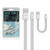 Дата кабель Micro USB Remax Tengy Series (16см+1м) white (белый)