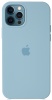 Защитный чехол iPhone 12/12 Pro Silicone Case голубой