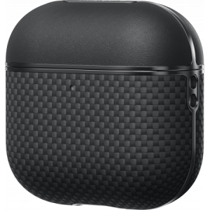 Чехол для кейса Pitaka Apple AirPods 4 черный /серый (black/grey)