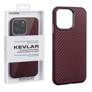 Защитный чехол iPhone 14 KDOO Kevlar красный (red)