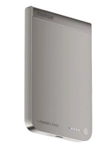 Аккумулятор портативный Momax 1-Power S.Pass Magnetic 5000mAh титановый (titanium)