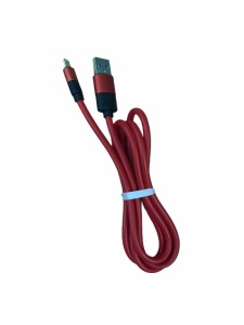 Дата кабель Micro USB Rubber прорезиненный red (красный)
