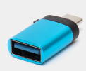 Адаптер OTG Type-C/USB синий (blue)