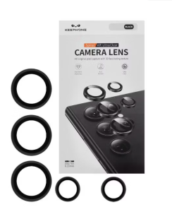 Защитное стекло на камеру Samsung Galaxy S25 Ultra Keephone Spiral (black)