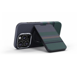 Картхолдер Benks ArmorGo MagSafe Kevlar полярное сияние (aurora)