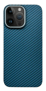 Защитный чехол iPhone 15 Pro KZDOO Kevlar синий (blue)