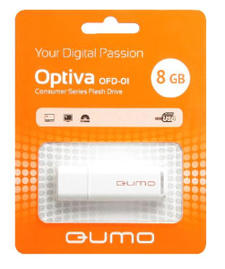 USB накопитель 8Gb Qumo Optiva OFD-01 white (белый)