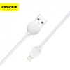 Дата кабель iPhone 5 Awei CL-63 white (белый)