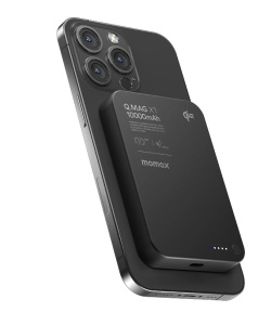 Аккумулятор портативный Momax Q.Mag X 5000mAh 8.3mm черный (black)