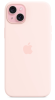 Защитный чехол iPhone 15 Silicone Case Msafe розовый (pink)