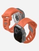Ремешок для часов Apple Watch 44-49 Aulumu A02 Offbeat Sport Band оранжевй (orange)