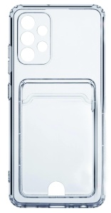 Кейс - Samsung Galaxy A73  с картхолдером transparent