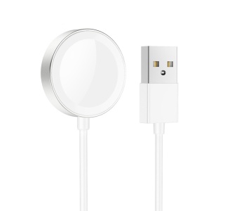 Беспроводное зарядное устройство HOCO for WATCH белый (white)