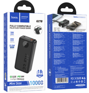 Аккумулятор портативный HOCO Q27B 10000mAh черный (black)