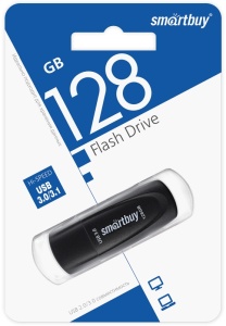 USB накопитель 128Gb Smart Buy SCOUT 3.1 черный (black)