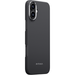 Защитный чехол iPhone 16 Pitaka Ultra-Slim case черно-серый